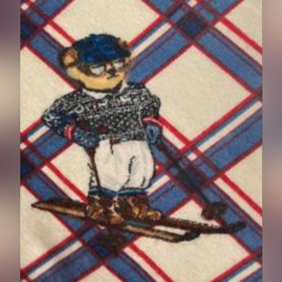 Brand new Ralph Lauren Polo bear KING SKI FLANNEL sheet set - Picture 2 of 4